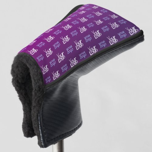 Your Logo  2 Uploaded Images or Business Logos  Golf Head Cover