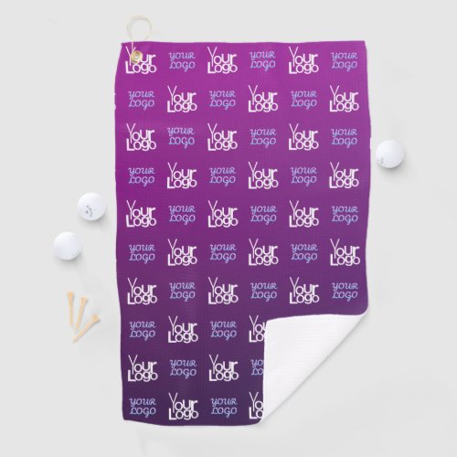 Your Logo  2 Uploaded Images or Business Logos  Golf Towel