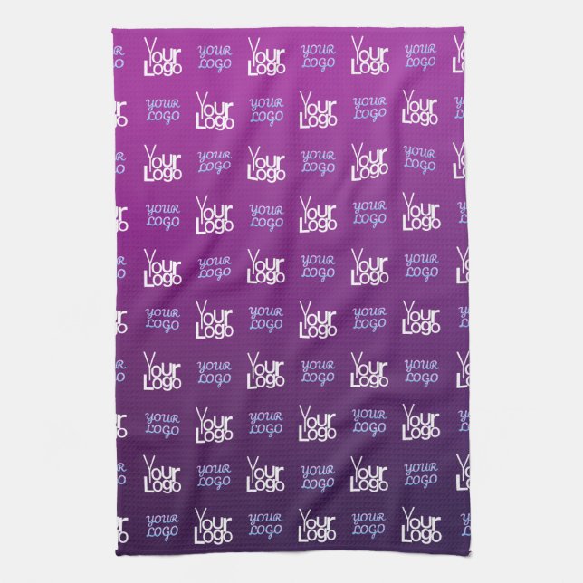 Your Logo | 2 Uploaded Images or Business Logos  Kitchen Towel (Vertical)