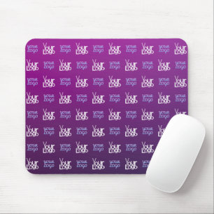 Your Logo 2 Uploaded Images or Business Logos Mouse Pad
