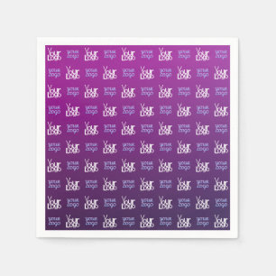 Your Logo 2 Uploaded Images or Business Logos Napkins