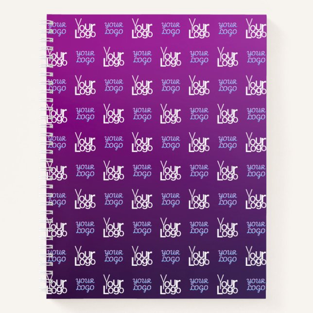 Your Logo | 2 Uploaded Images or Business Logos  Notebook (Front)