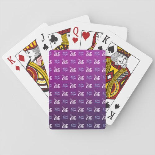 Your Logo  2 Uploaded Images or Business Logos  Poker Cards