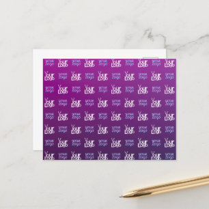 Your Logo   2 Uploaded Images or Business Logos  Postcard