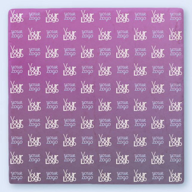 Your Logo | 2 Uploaded Images or Business Logos  Stone Coaster (Creator Uploaded)