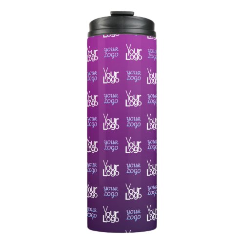 Your Logo  2 Uploaded Images or Business Logos  Thermal Tumbler