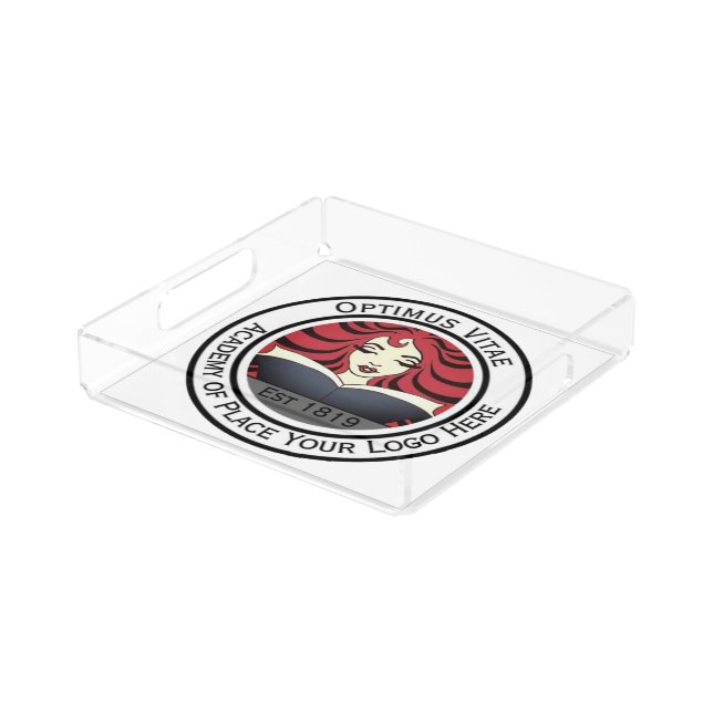 Your Logo Acrylic Tray (Angled)