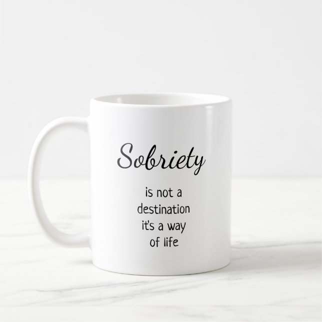 Your Logo Addiction Recovery Counselor Merchandise Coffee Mug (Left)
