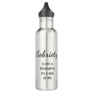 Your Logo Addiction Recovery Merchandise Stainless Steel Water Bottle