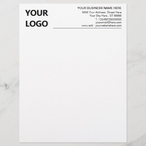 Your Logo Address info Business Company Letterhead