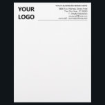 Your Logo Address info Company Letterhead Example<br><div class="desc">Custom Colors and Fonts - Design Your Own Personalized Branded Business Letterhead Example with Logo / Stationery - Add Your Company Logo - Image or QR Code - Photo / Business - Company Name and Contact Information / More - Choose / add your favorite text colors / fonts / size...</div>
