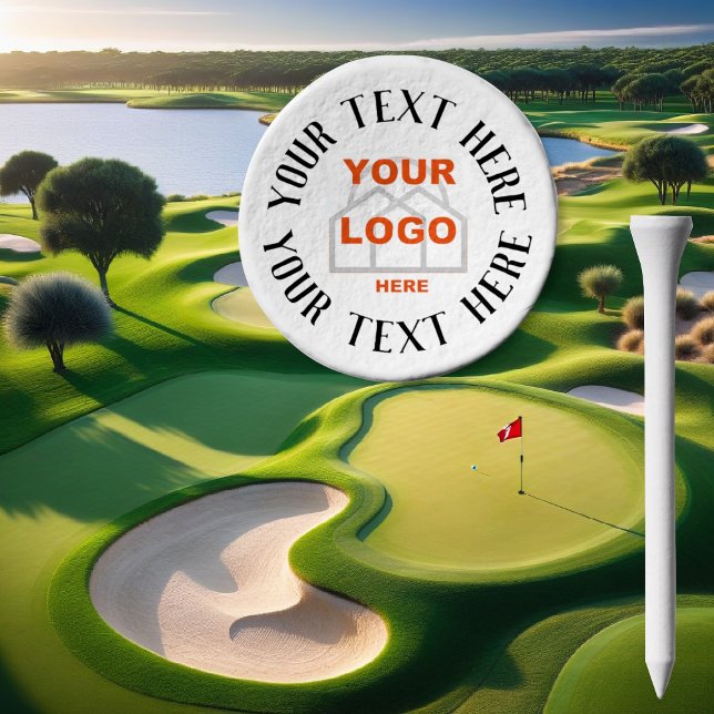 Your Logo and Company Name Golf Tees (Creator Uploaded)