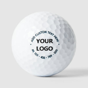 Your Logo and Custom Text Branded Golf Balls Stamp