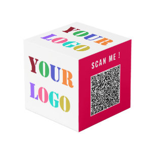 Your Logo and QR Code Branded Promotional Cube