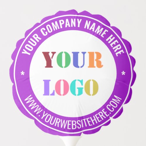 Your Logo and QR Code Promotional Balloon Example