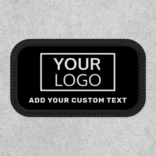 Your logo and text black or any color patch