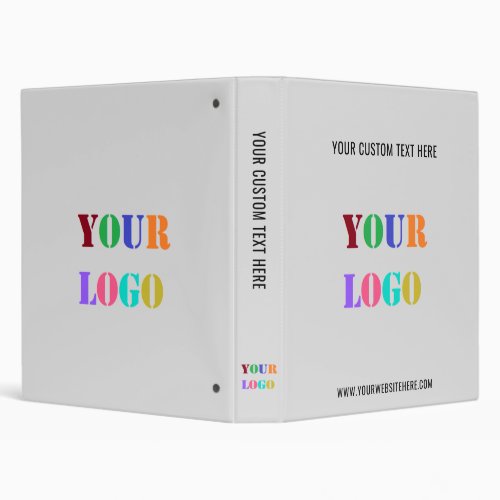 Your Logo and Text Business Binder _ Choose Colors