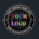 Your Logo and Text Dartboard template Custom Color<br><div class="desc">Custom Colors and Fonts - Design Your Own Dartboards with Simple Personalized Your Company Logo and Name Website or Custom Text Professional Design Branded Promotional Business Dart Board / Corporate Gifts - Add Your Logo - Image or Photo - QR Code / Name - Company / Website or Phone ,...</div>