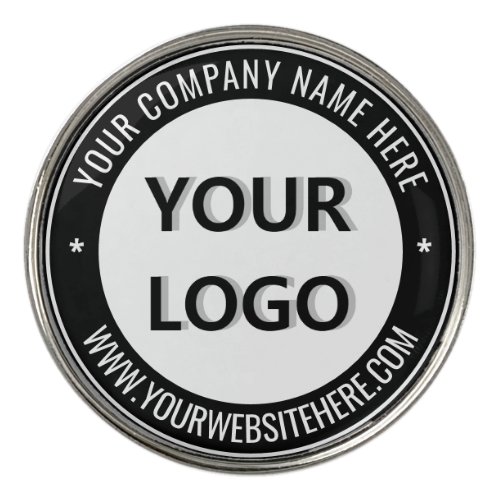 Your Logo and Text Golf Ball Marker  Choose Colors
