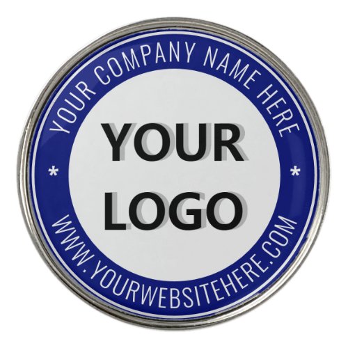 Your Logo and Text Golf Ball Marker Choose Colors