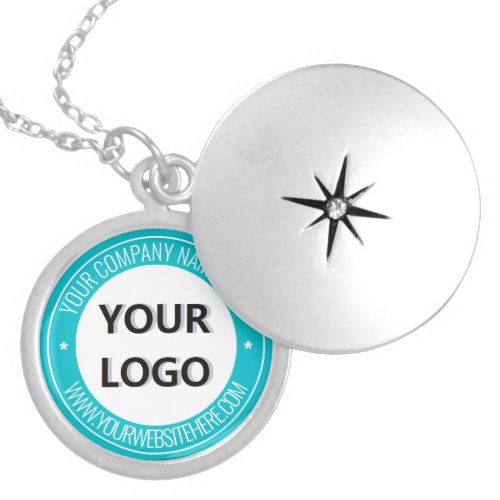 Your Logo and Text Necklace _ Custom Colors