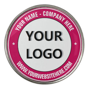 Your Logo and Text Personalized Golf Ball Marker