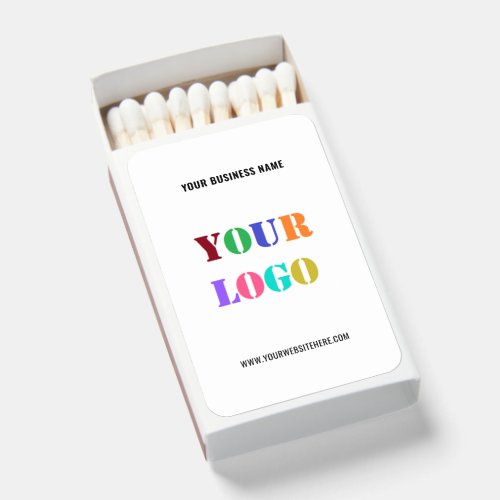 Your Logo and Text Promotional Business Matchboxes