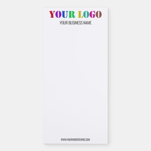 Your Logo and Text Promotional Magnetic Notepad 