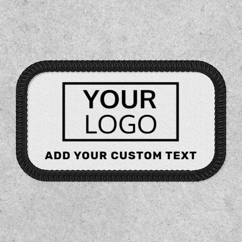 Your logo and text white or any color patch