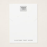 Your logo any color necklace earring display card Your logo any color necklace earring display card