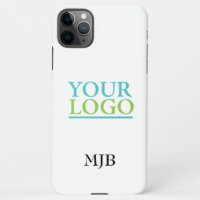 Your Logo/Art/Photo, Black Monogram on White