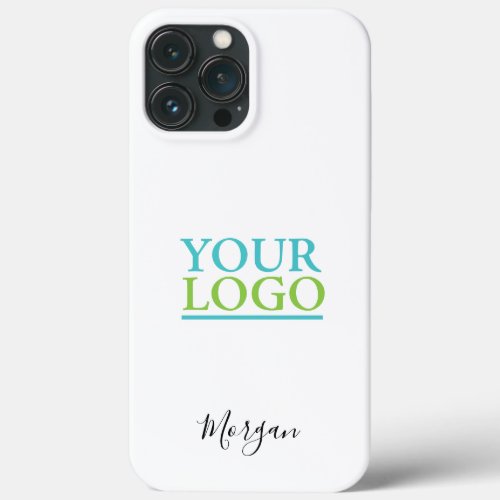 Your LogoArtPhoto DIY Name Black Script White iPhone 13 Pro Max Case