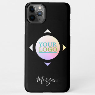 Your Logo/Art/Photo Name, Circle in Diamond, Black iPhone 11Pro Max Case