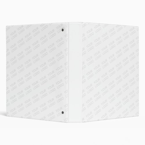 Your Logo Automatically Lightened  Repeating 3 Ring Binder
