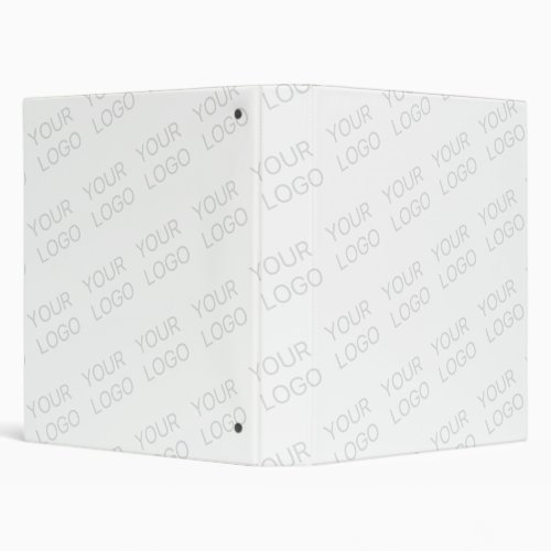 Your Logo Automatically Lightened  Repeating 3 Ring Binder