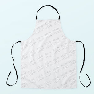 Your Logo Automatically Lightened & Repeating Apron
