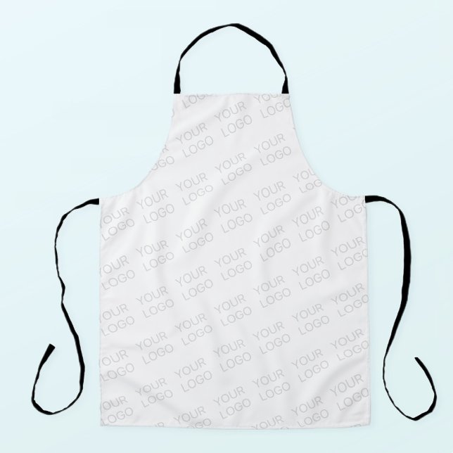 Your Logo Automatically Lightened & Repeating Apron (Creator Uploaded)