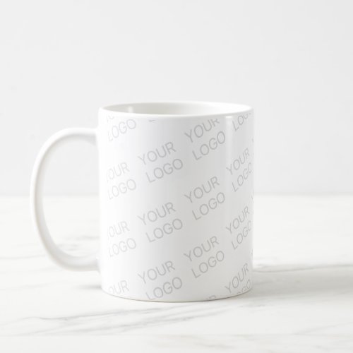 Your Logo Automatically Lightened  Repeating Coffee Mug