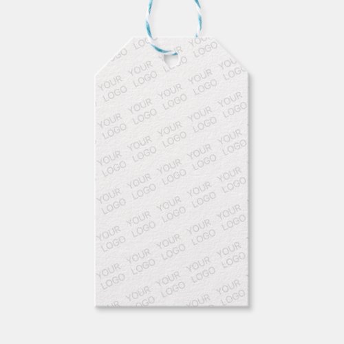 Your Logo Automatically Lightened  Repeating Gift Tags