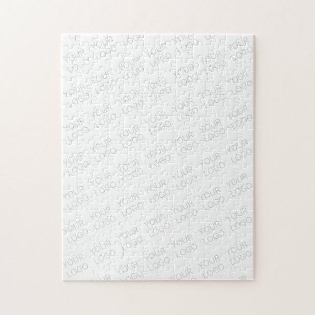 Your Logo Automatically Lightened & Repeating Jigsaw Puzzle (Vertical)