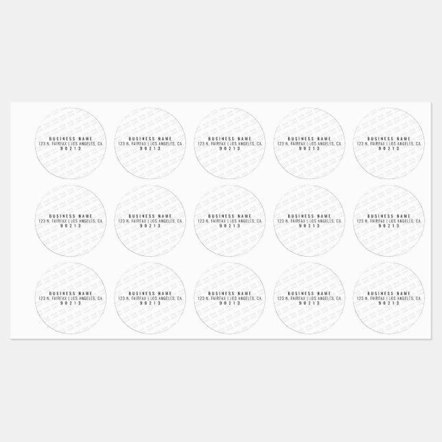 Your Logo Automatically Lightened & Repeating Labels (Sheet)