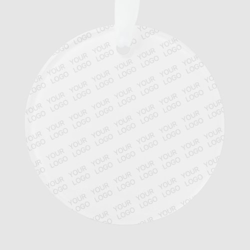 Your Logo Automatically Lightened  Repeating Ornament