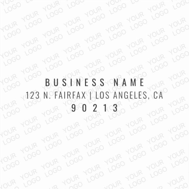 Your Logo Automatically Lightened & Repeating Sticker (Front)