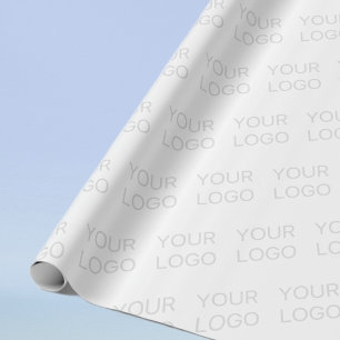 Your Logo Automatically Lightened & Repeating Wrapping Paper
