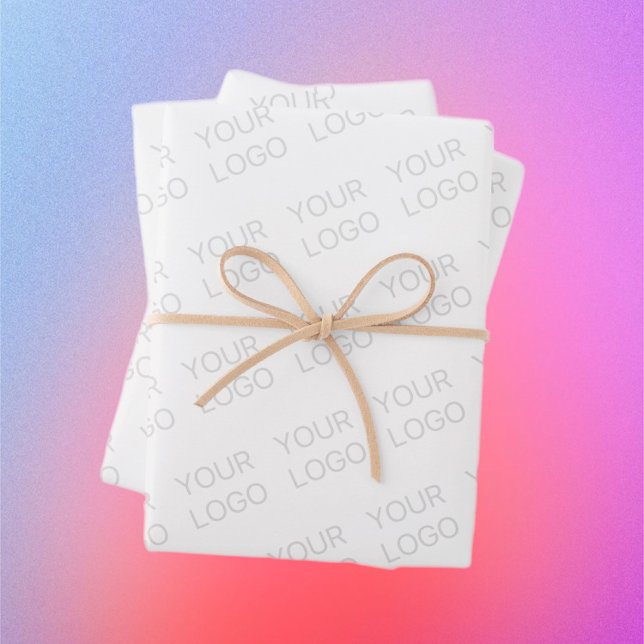 Your Logo Automatically Lightened & Repeating Wrapping Paper Sheets (Creator Uploaded)