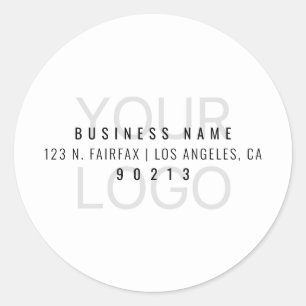 Your Logo Automatically Lighter For Background Classic Round Sticker