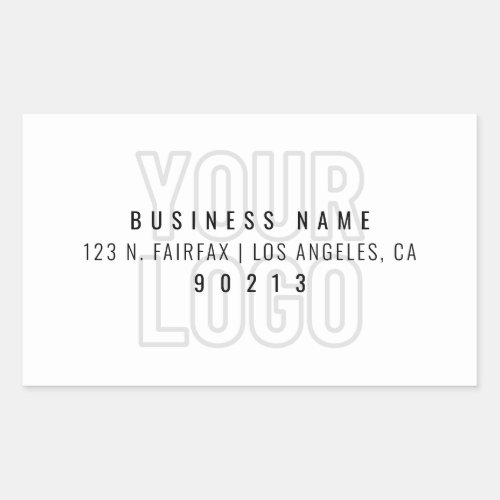 Your Logo Automatically Lighter For Background  Rectangular Sticker