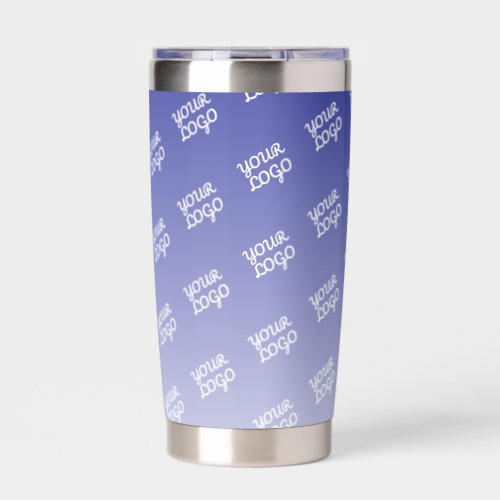 Your Logo Automatically Tiled Editable Color Ombre Insulated Tumbler