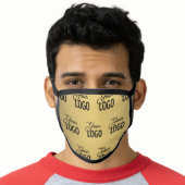 Your Logo (automatically) Tiled | Faux Gold Face Mask (Worn Him)