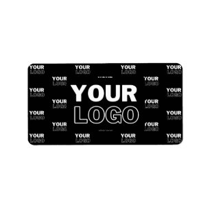 Your Logo & Background Repeating Logo Black Label